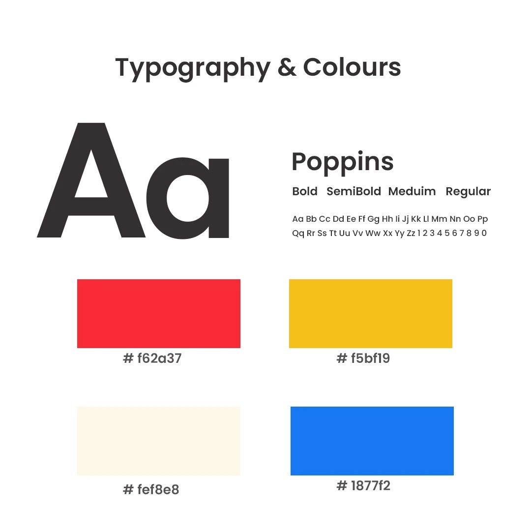 Typography and colour system