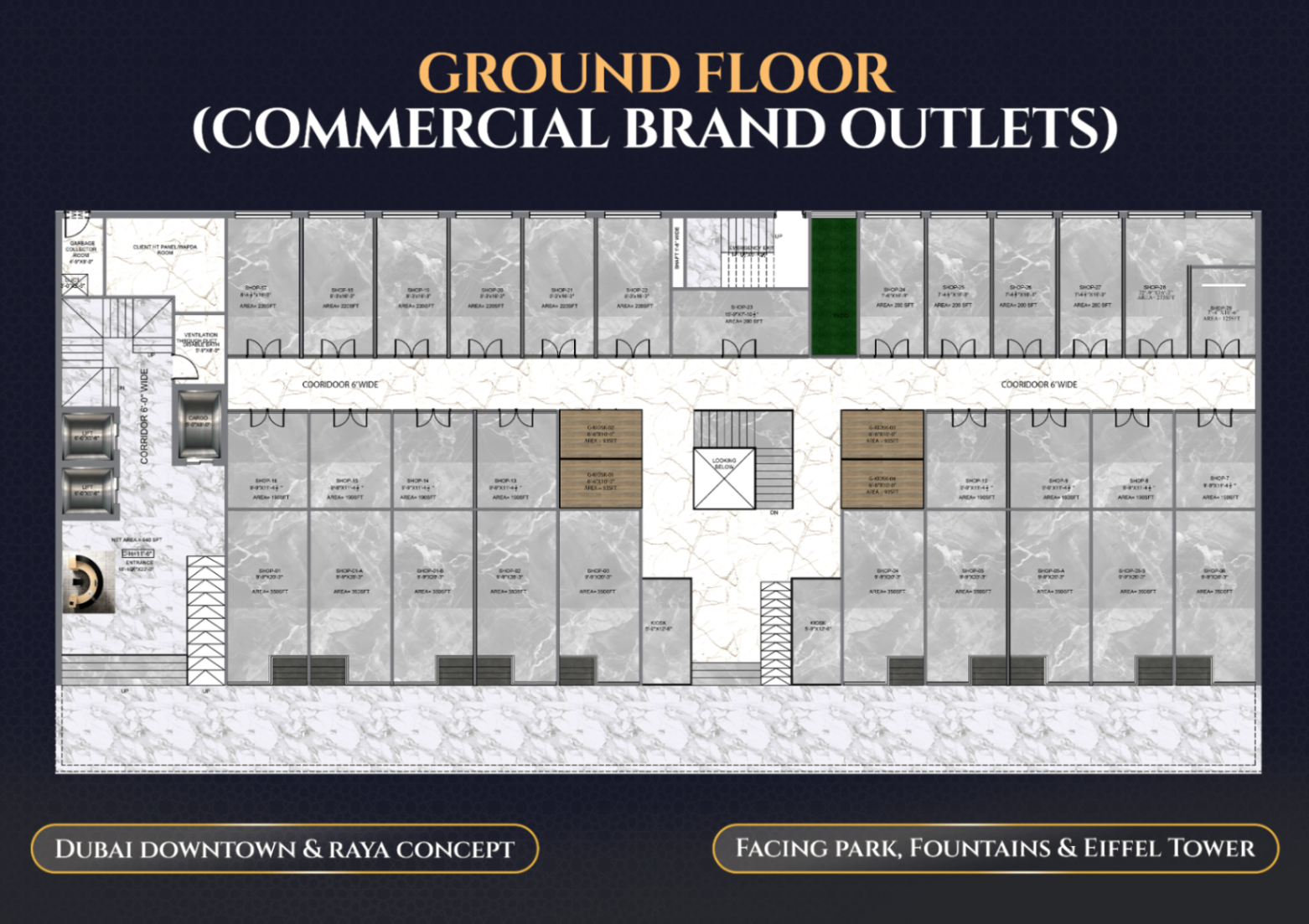 Ground Floor · Commercial Outlets