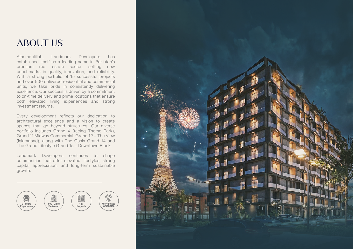 Landmark profile — About